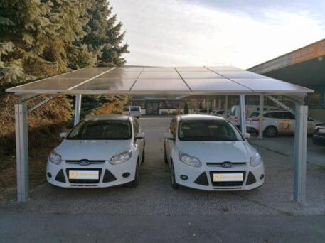 Photovoltaic structure Galvanised Residential Carports