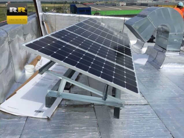 galvanized roof structure for photovoltaic panels Rooftop Ploiesti