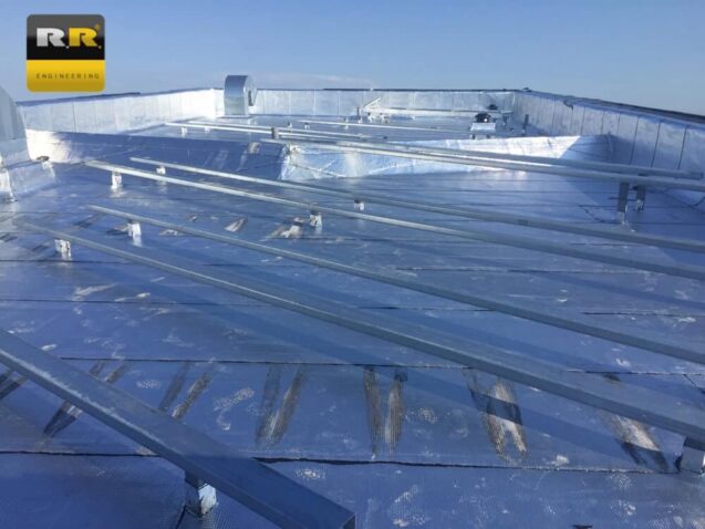 galvanized roof structure for photovoltaic panels Rooftop Ploiesti